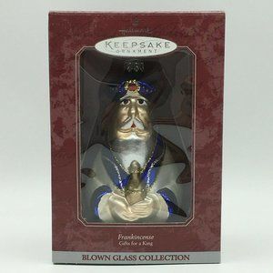 Hallmark Frankincense Gifts for a King Blown Glass Ornament 1998 Wise Men Man